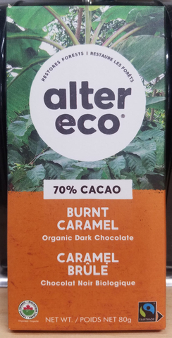 Alter Eco Bar - Burnt Caramel 70%